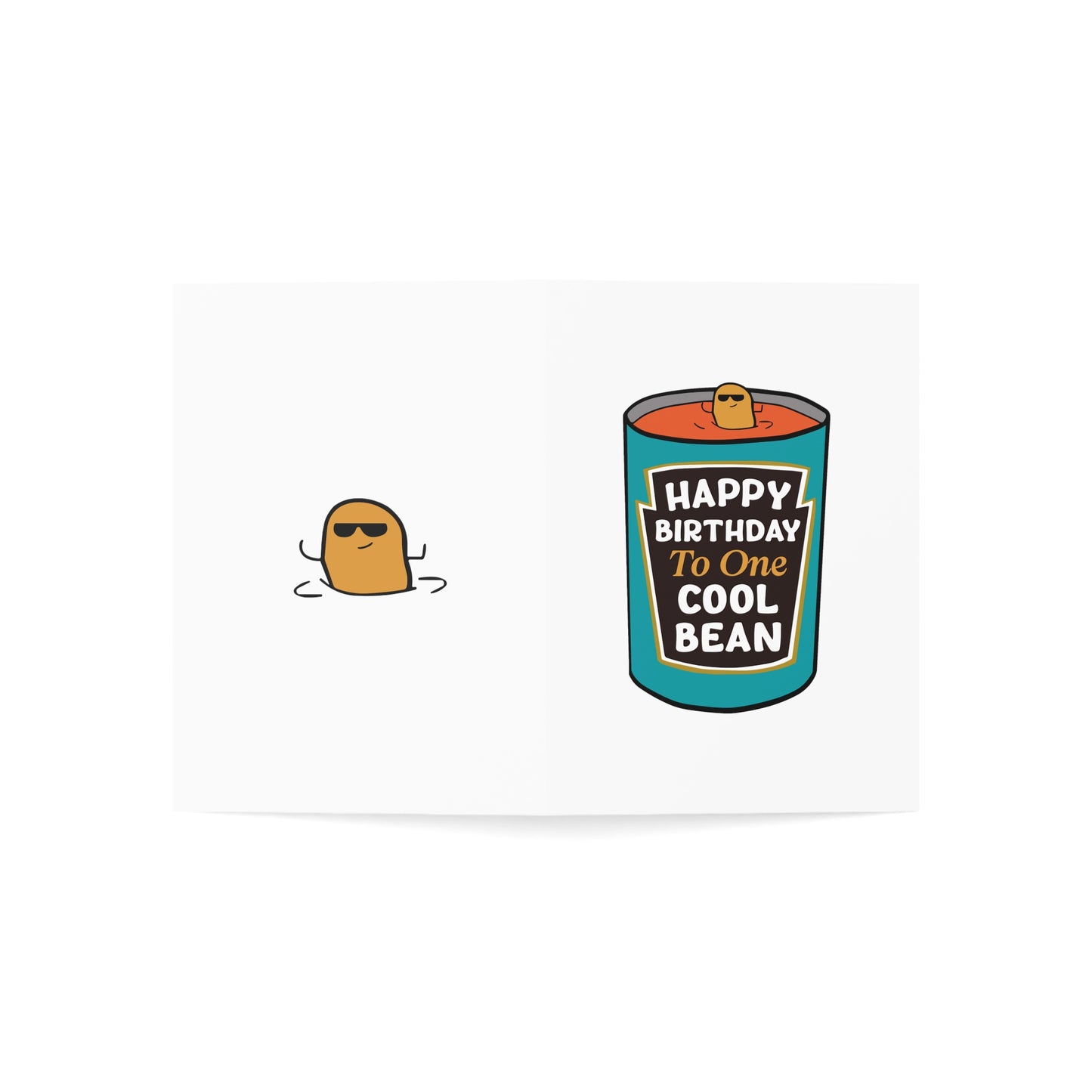 Happy Birthday To One Cool Bean Greeting Card